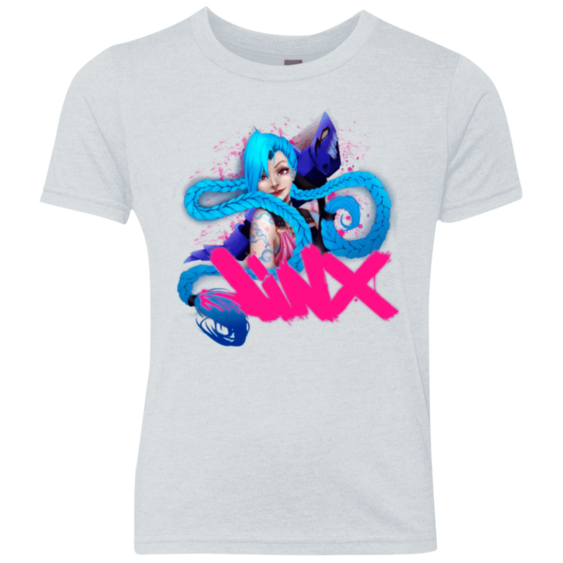 T-Shirts Heather White / YXS Jinx Youth Triblend T-Shirt