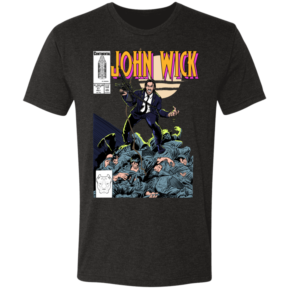 T-Shirts Vintage Black / S John Wick Men's Triblend T-Shirt