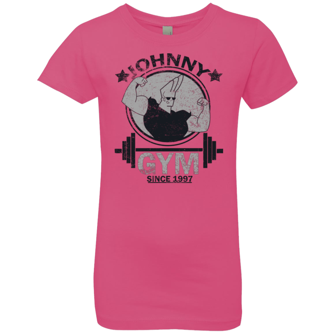 T-Shirts Hot Pink / YXS Johnny Gym Girls Premium T-Shirt