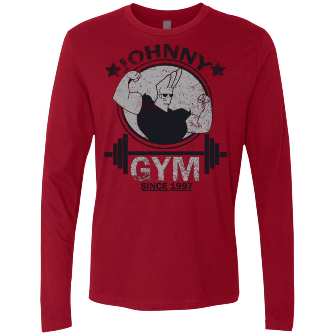T-Shirts Cardinal / Small Johnny Gym Men's Premium Long Sleeve