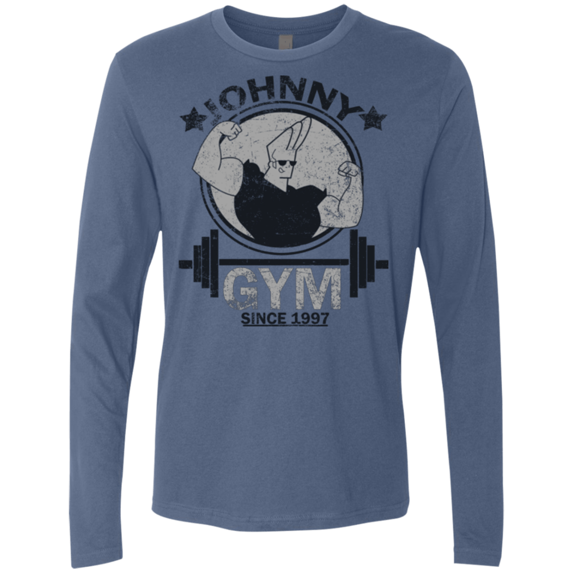 T-Shirts Indigo / Small Johnny Gym Men's Premium Long Sleeve