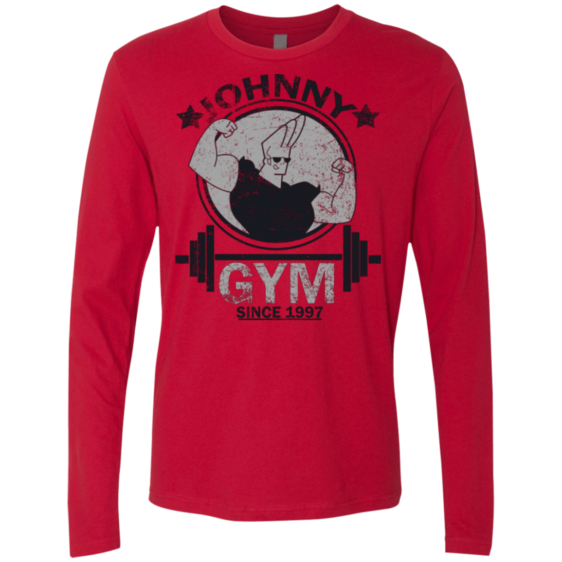T-Shirts Red / Small Johnny Gym Men's Premium Long Sleeve
