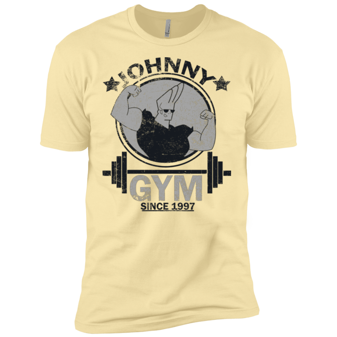T-Shirts Banana Cream / X-Small Johnny Gym Men's Premium T-Shirt