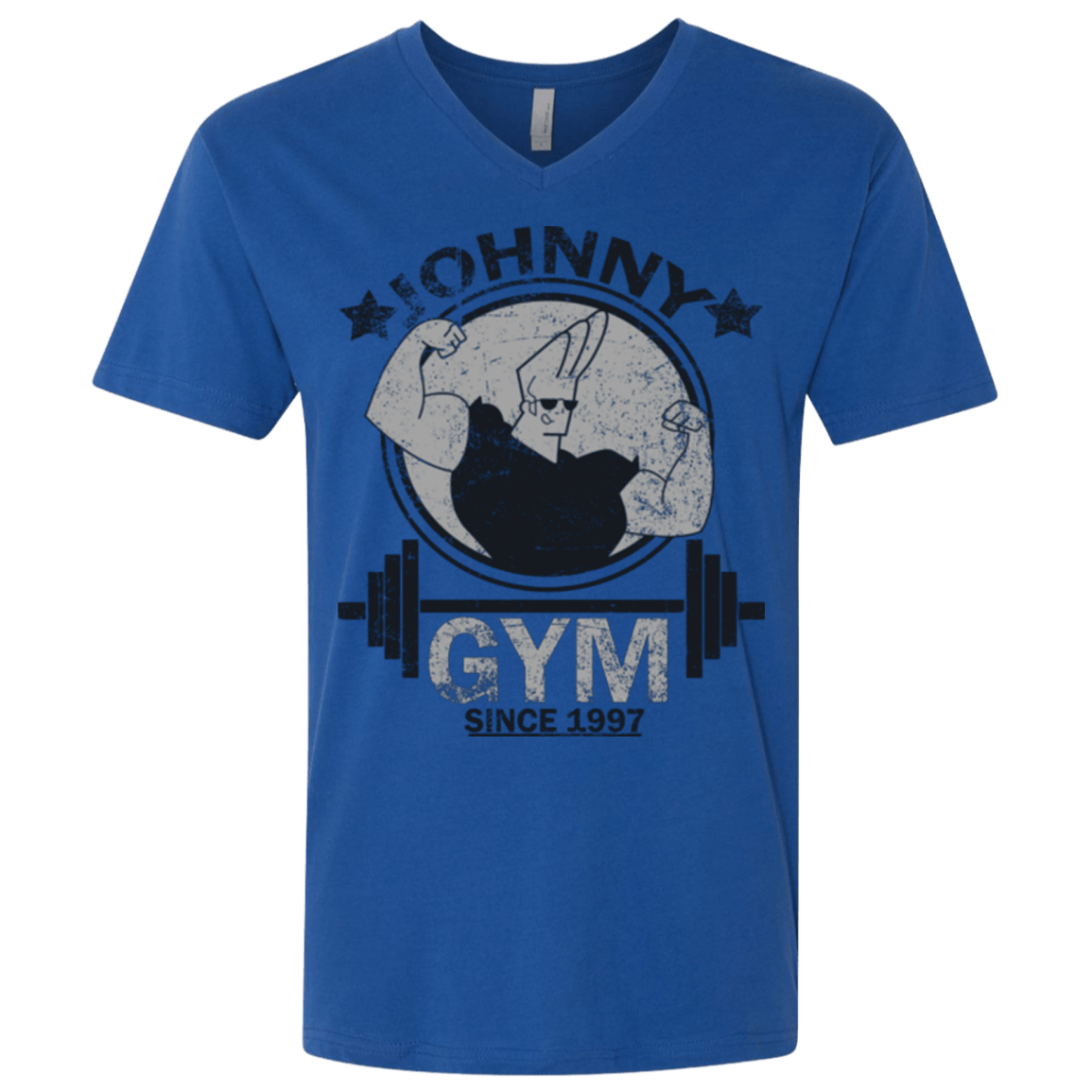 T-Shirts Royal / X-Small Johnny Gym Men's Premium V-Neck