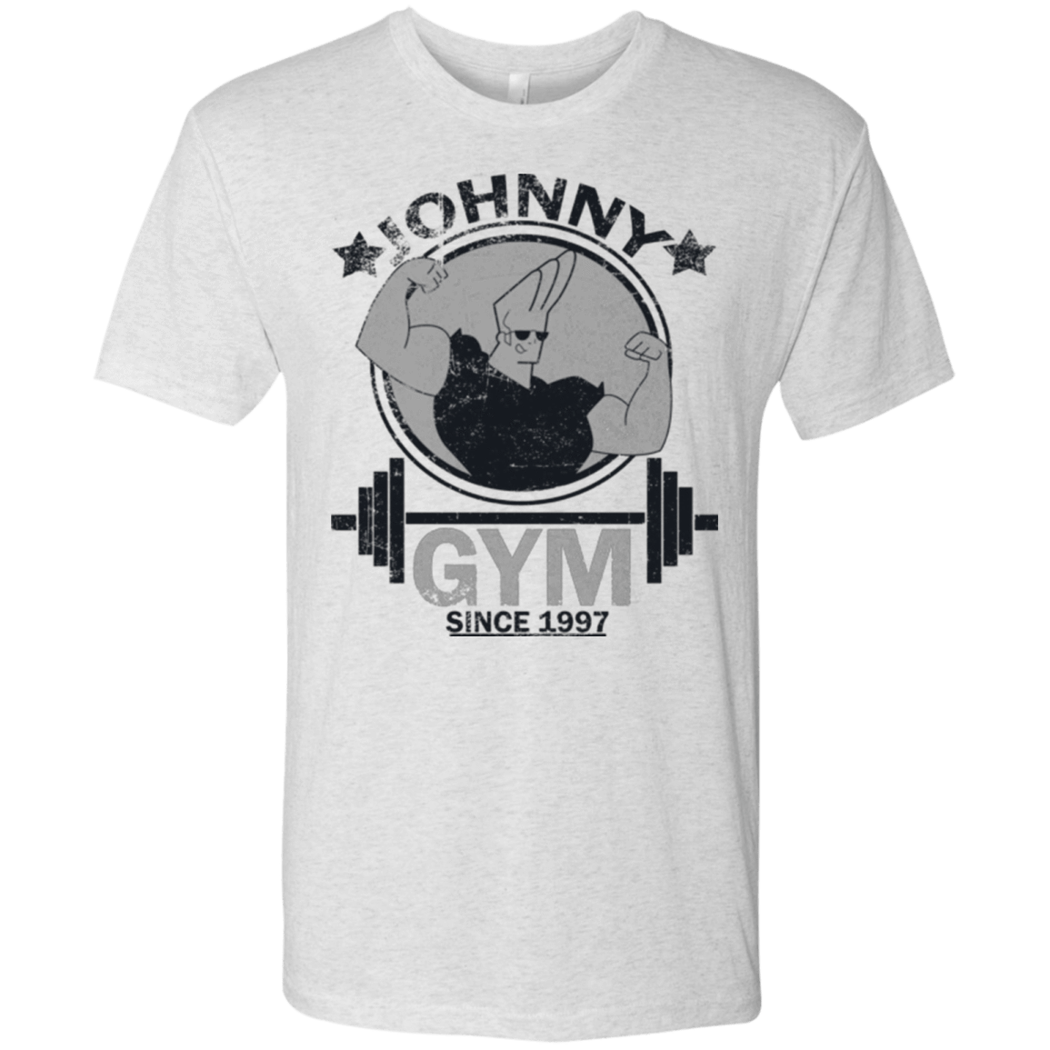 T-Shirts Heather White / Small Johnny Gym Men's Triblend T-Shirt