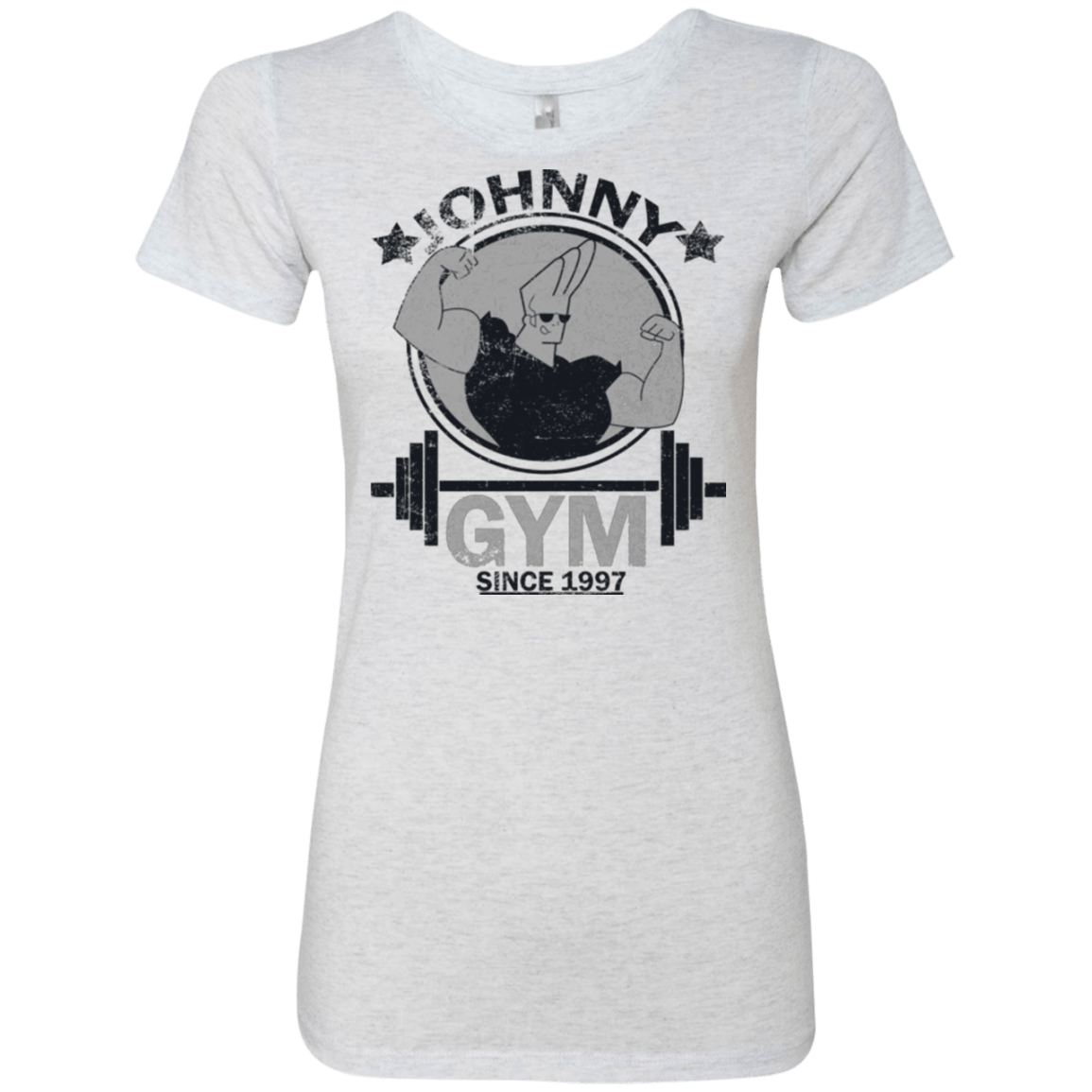 T-Shirts Heather White / Small Johnny Gym Women's Triblend T-Shirt