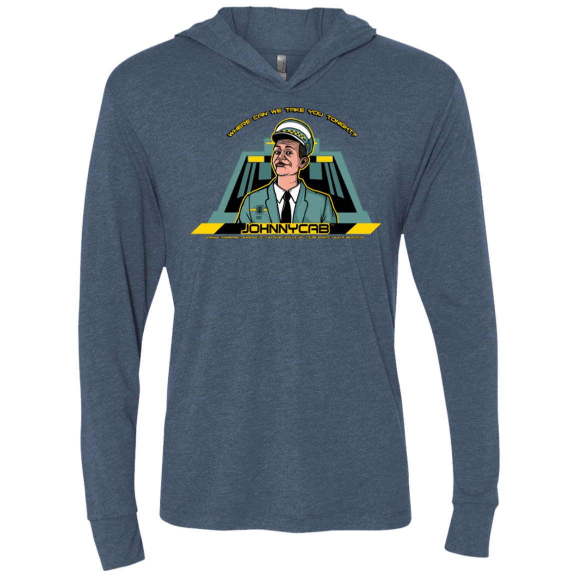 T-Shirts Indigo / X-Small Johnnycab Triblend Long Sleeve Hoodie Tee
