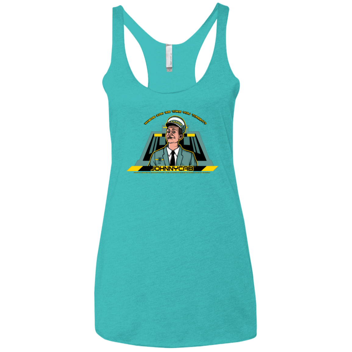 T-Shirts Tahiti Blue / X-Small Johnnycab Women's Triblend Racerback Tank