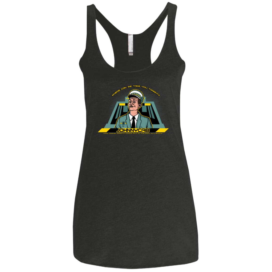 T-Shirts Vintage Black / X-Small Johnnycab Women's Triblend Racerback Tank