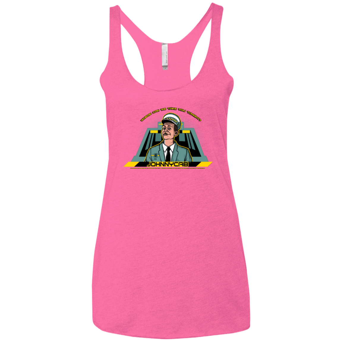 T-Shirts Vintage Pink / X-Small Johnnycab Women's Triblend Racerback Tank