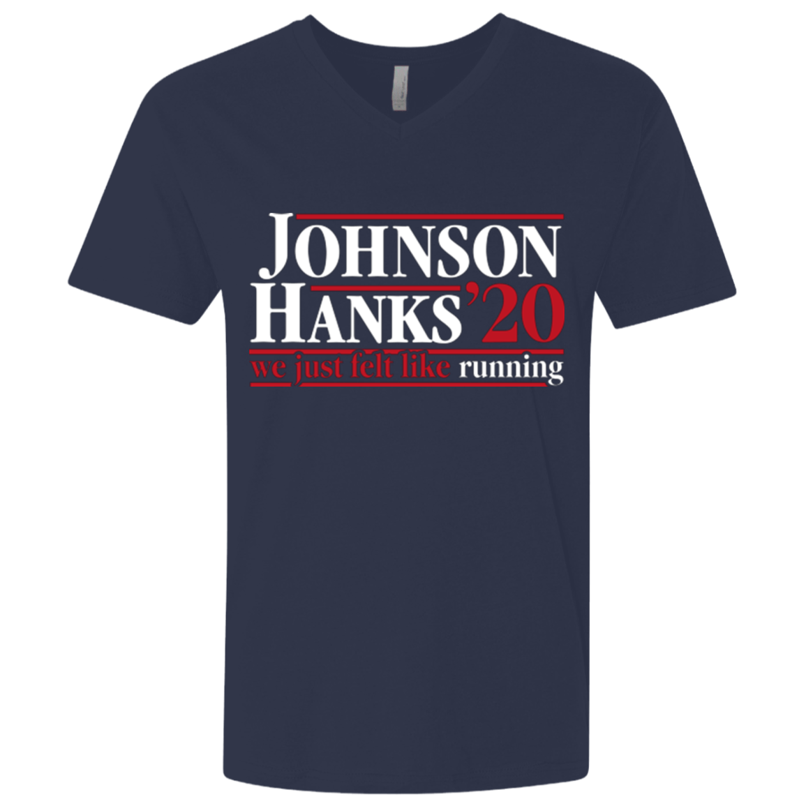 T-Shirts Midnight Navy / X-Small Johnson Hanks 2020 Men's Premium V-Neck