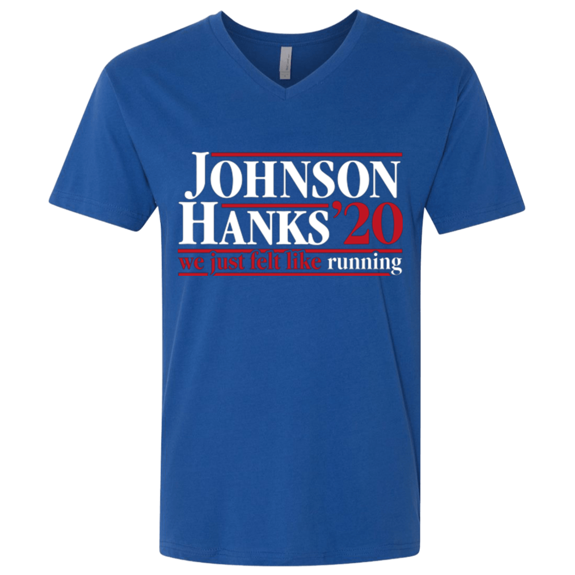 T-Shirts Royal / X-Small Johnson Hanks 2020 Men's Premium V-Neck