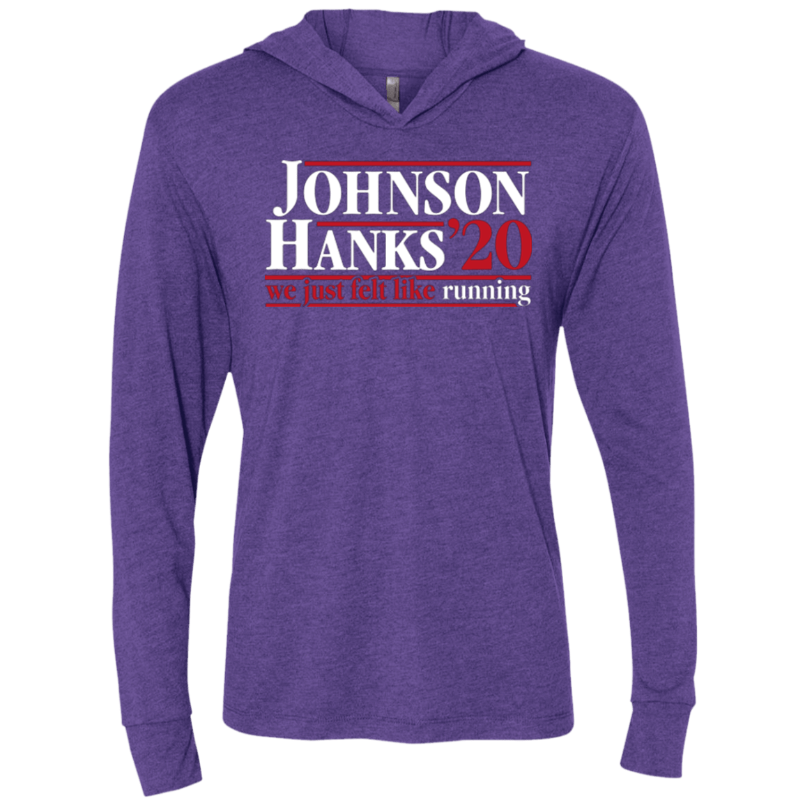 T-Shirts Johnson Hanks 2020 Triblend Long Sleeve Hoodie Tee