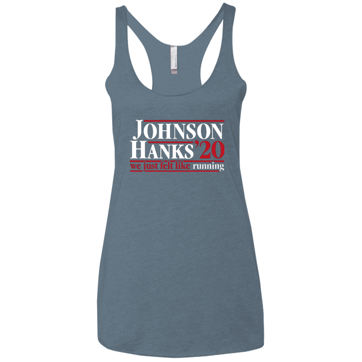 T-Shirts Indigo / X-Small Johnson Hanks 2020 Women's Triblend Racerback Tank