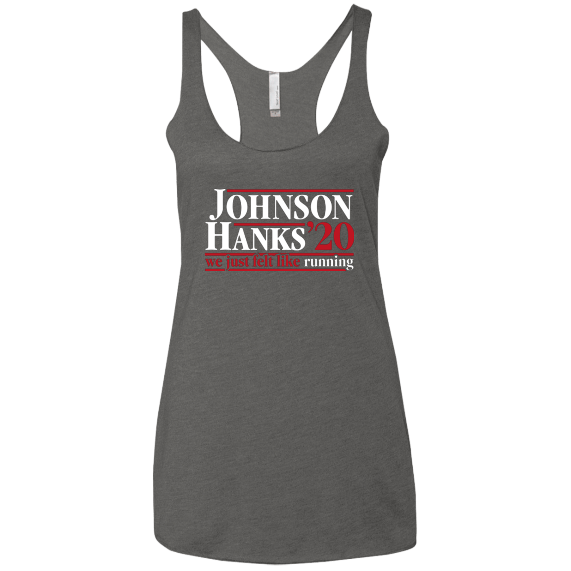 T-Shirts Premium Heather / X-Small Johnson Hanks 2020 Women's Triblend Racerback Tank
