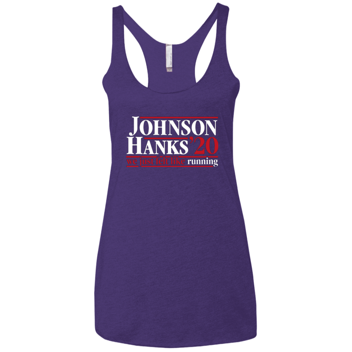 T-Shirts Purple / X-Small Johnson Hanks 2020 Women's Triblend Racerback Tank