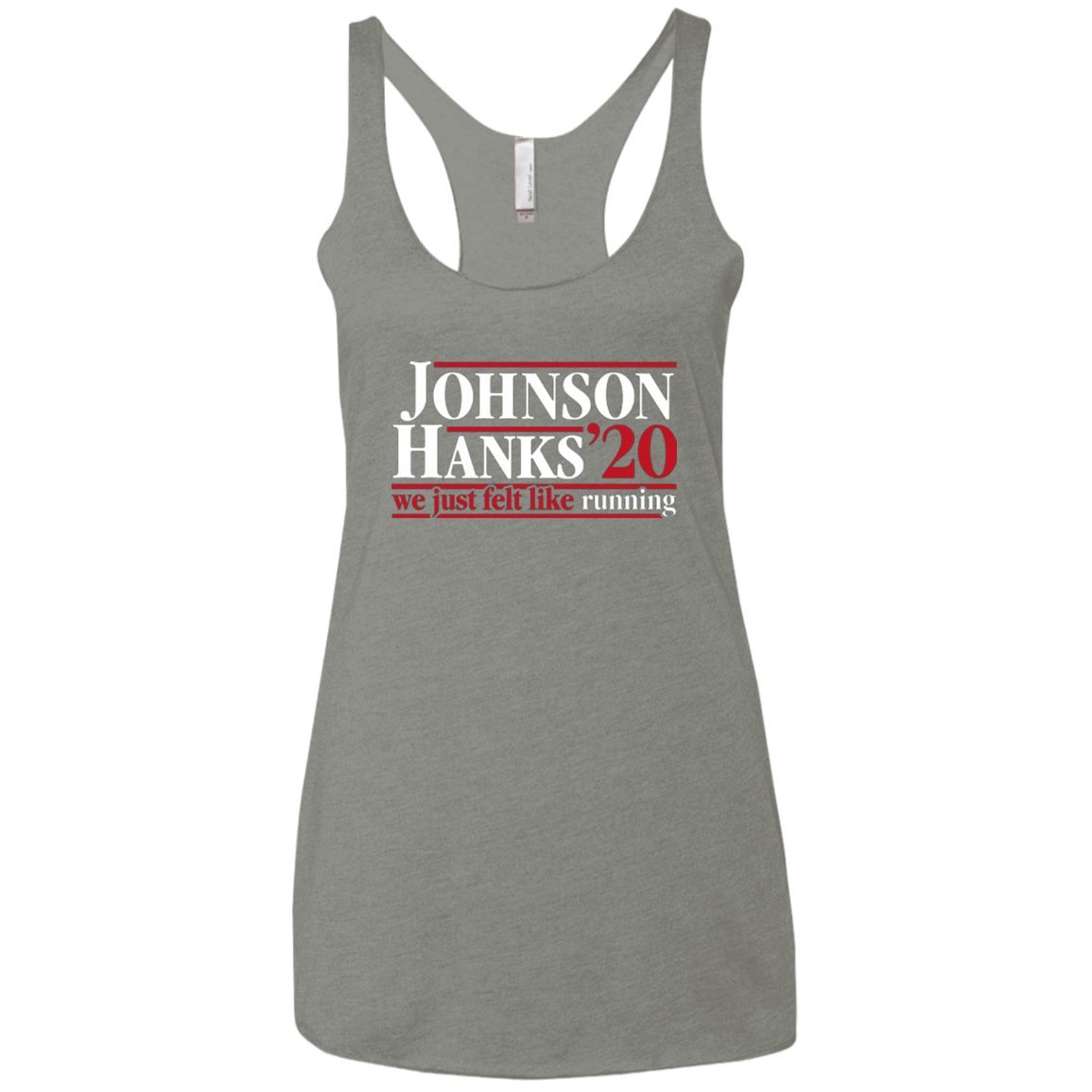 T-Shirts Venetian Grey / X-Small Johnson Hanks 2020 Women's Triblend Racerback Tank