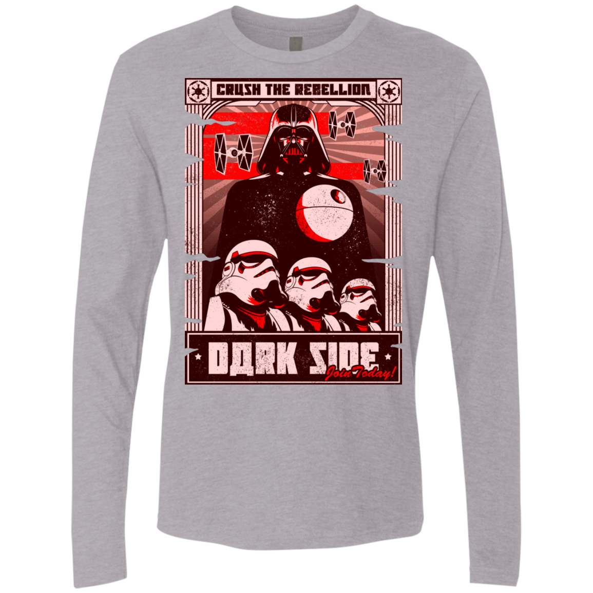 T-Shirts Heather Grey / Small Join the Dark SIde Men's Premium Long Sleeve