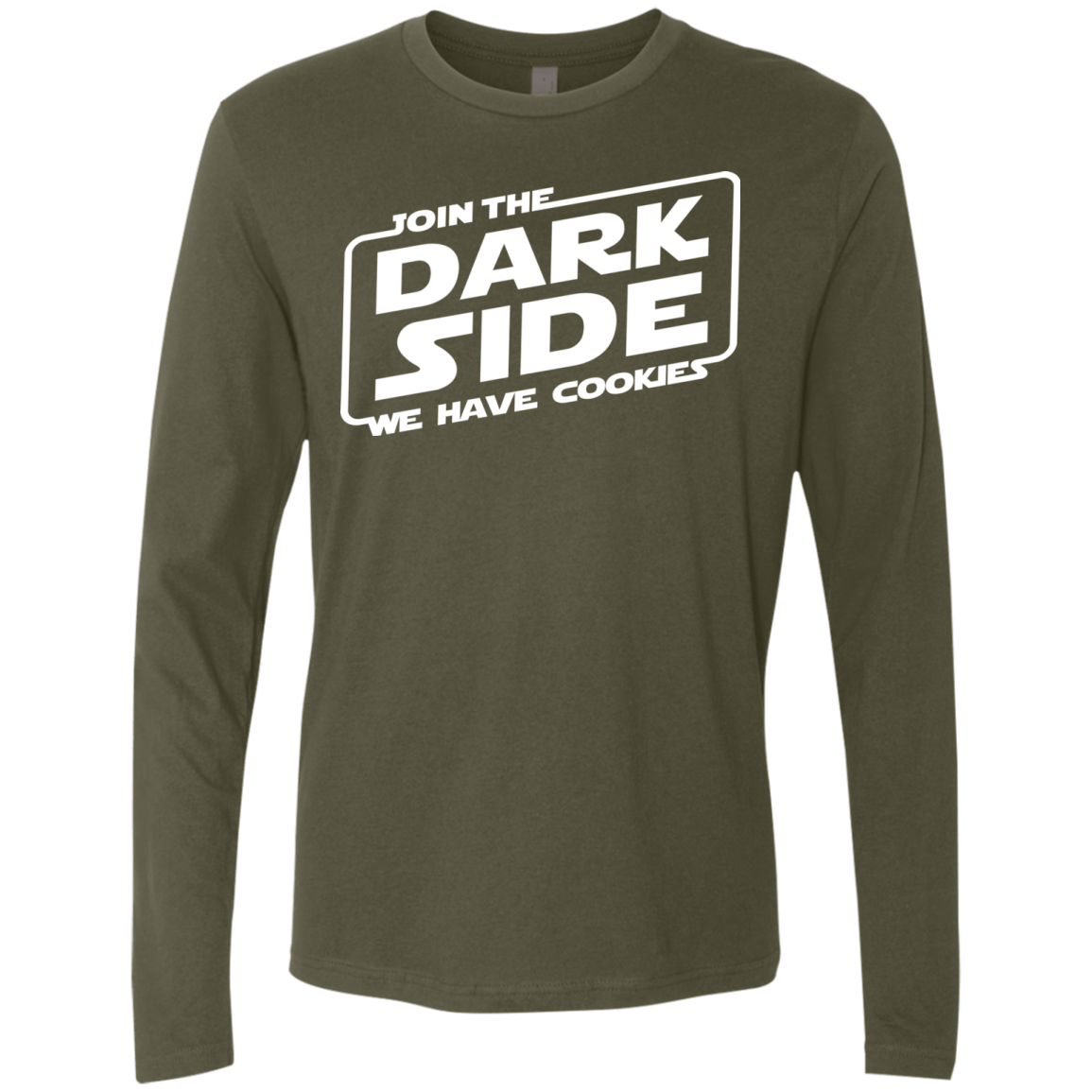 T-Shirts Military Green / S Join The Dark Side Men's Premium Long Sleeve