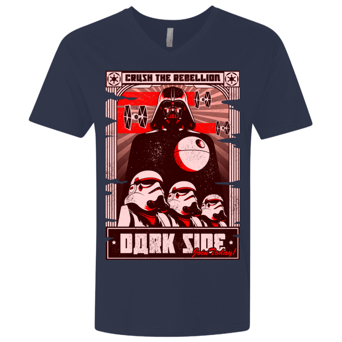 T-Shirts Midnight Navy / X-Small Join the Dark SIde Men's Premium V-Neck