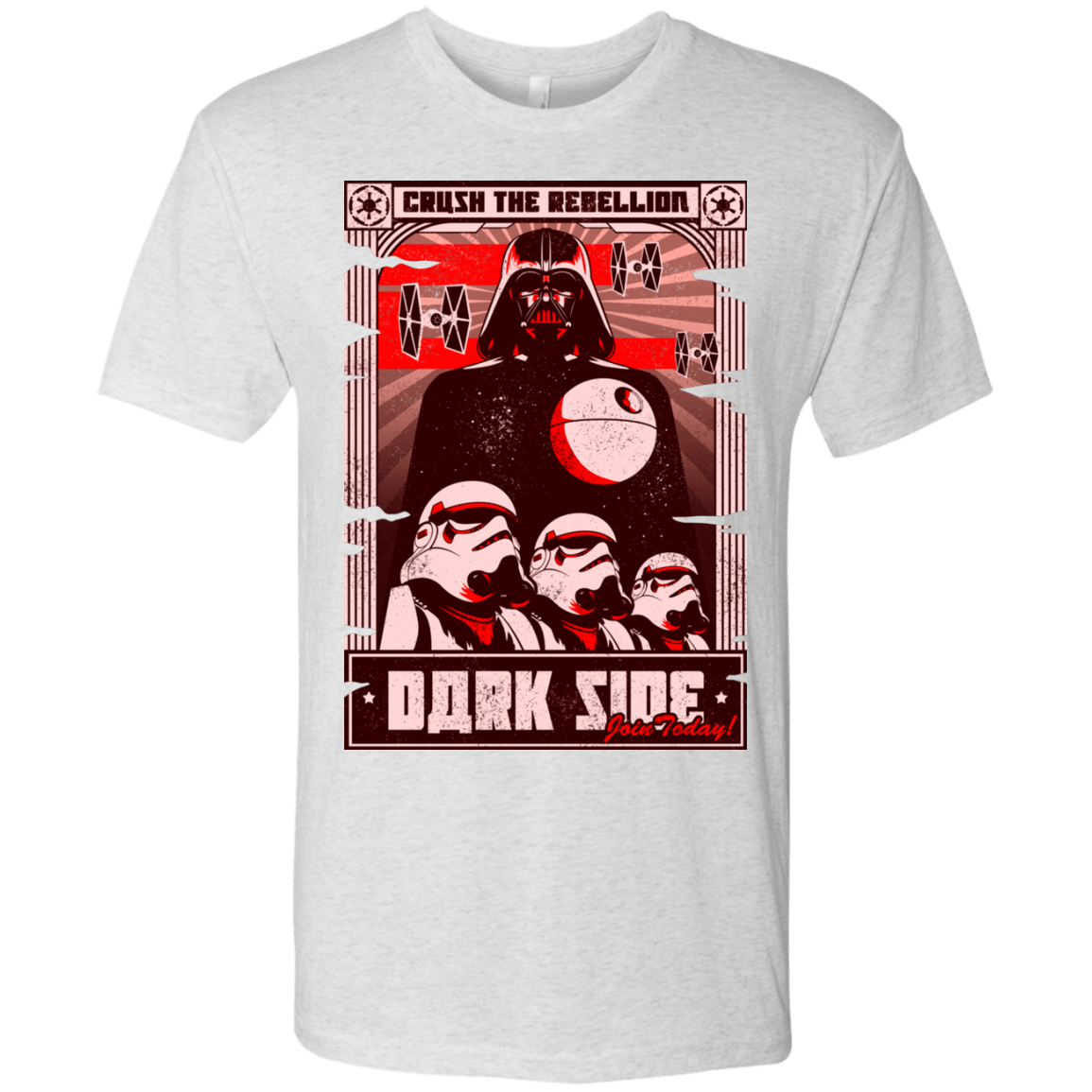 T-Shirts Heather White / Small Join the Dark SIde Men's Triblend T-Shirt