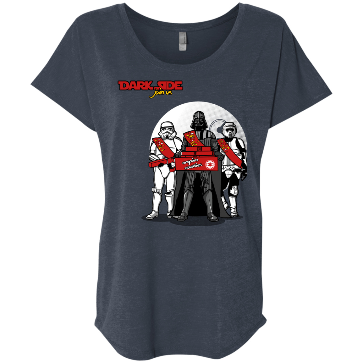 T-Shirts Vintage Navy / X-Small Join The Dark Side Triblend Dolman Sleeve