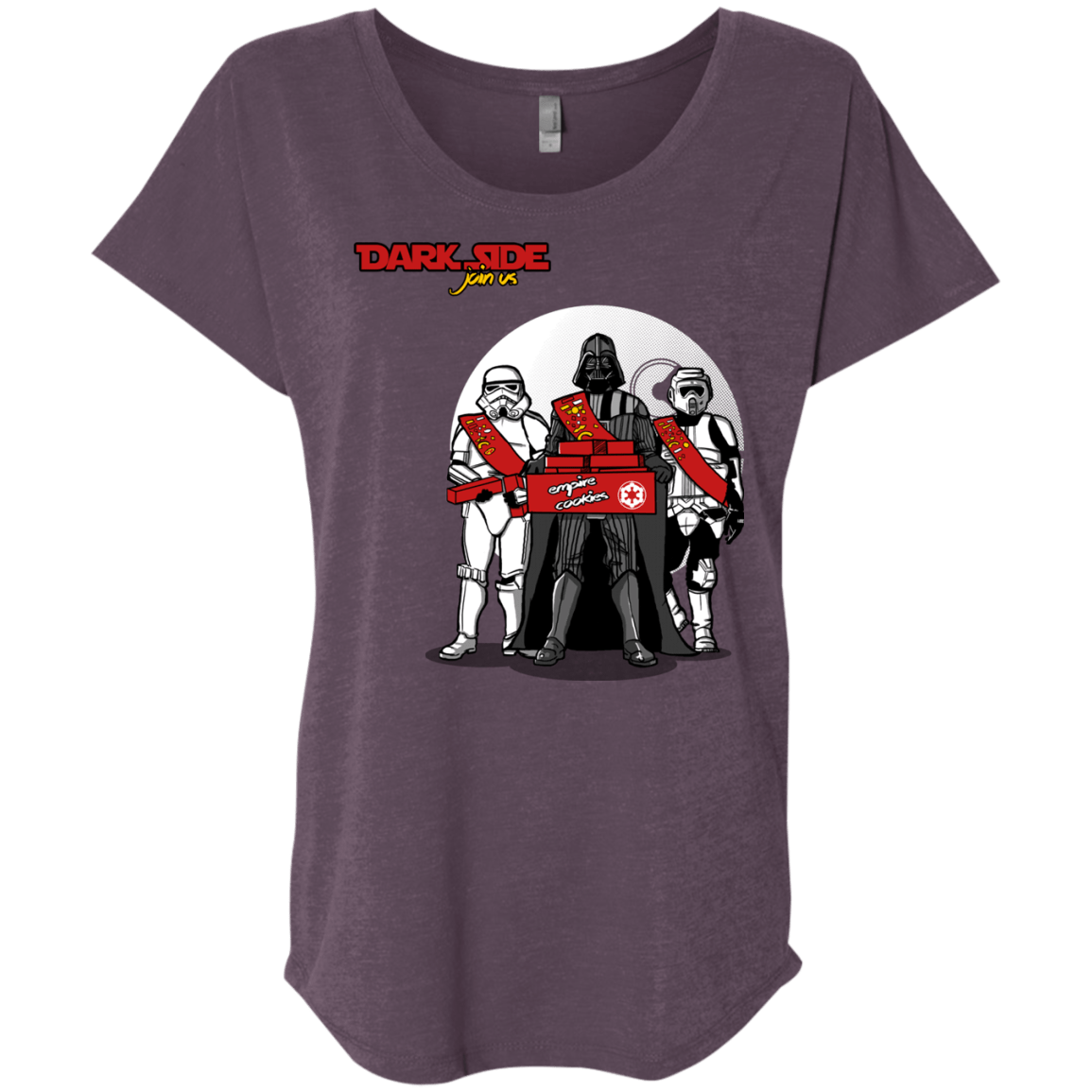 T-Shirts Vintage Purple / X-Small Join The Dark Side Triblend Dolman Sleeve
