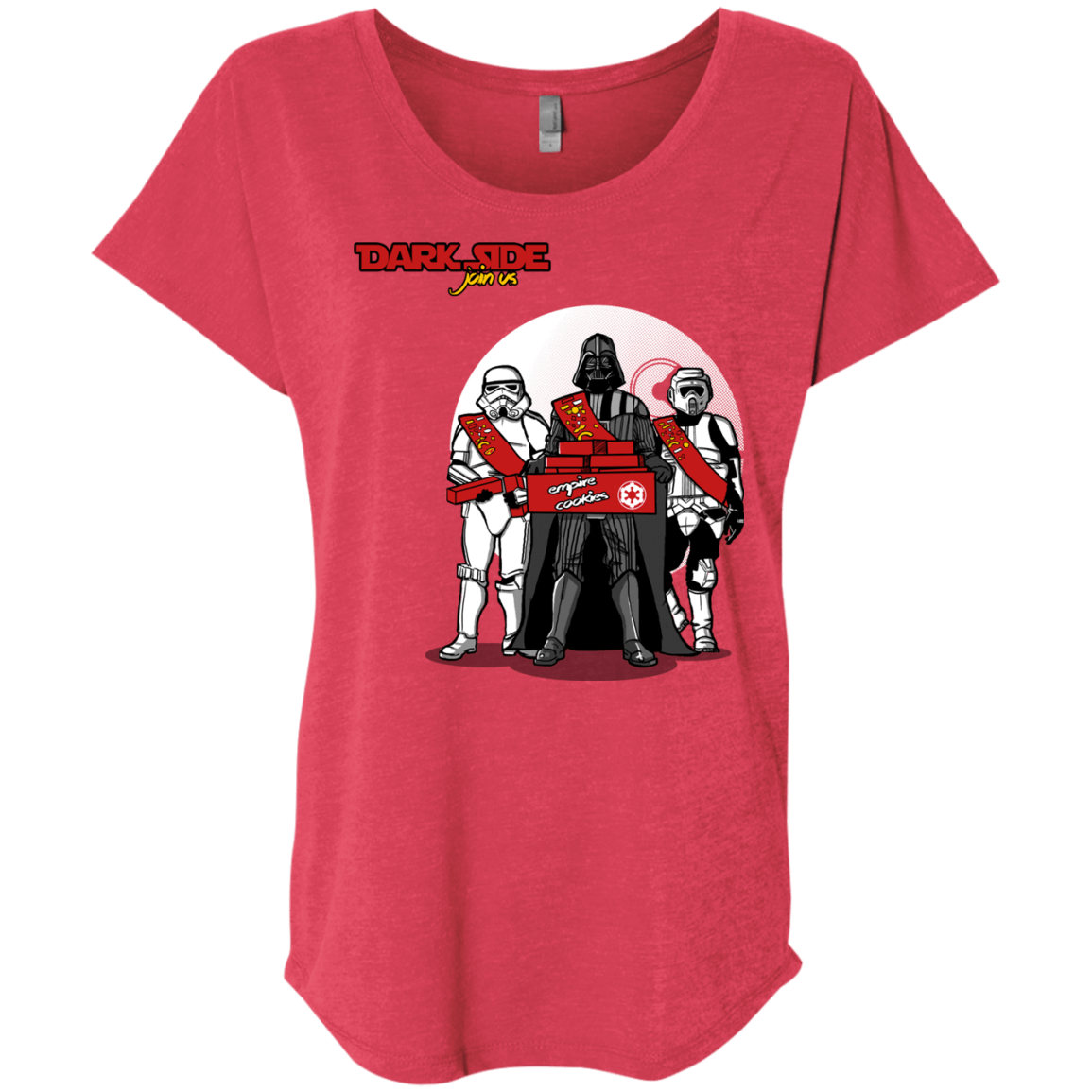 T-Shirts Vintage Red / X-Small Join The Dark Side Triblend Dolman Sleeve