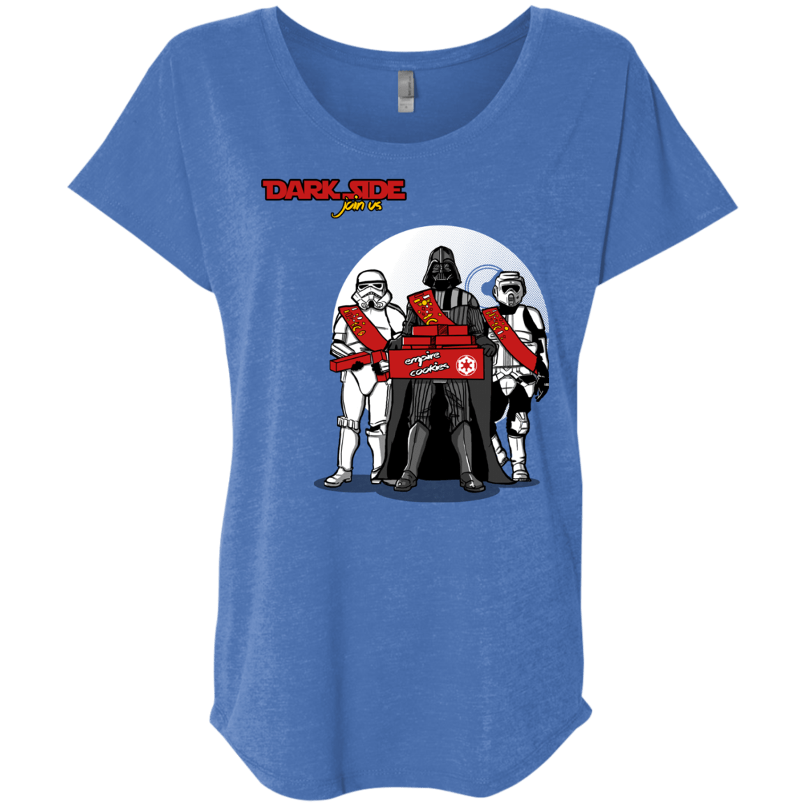 T-Shirts Vintage Royal / X-Small Join The Dark Side Triblend Dolman Sleeve