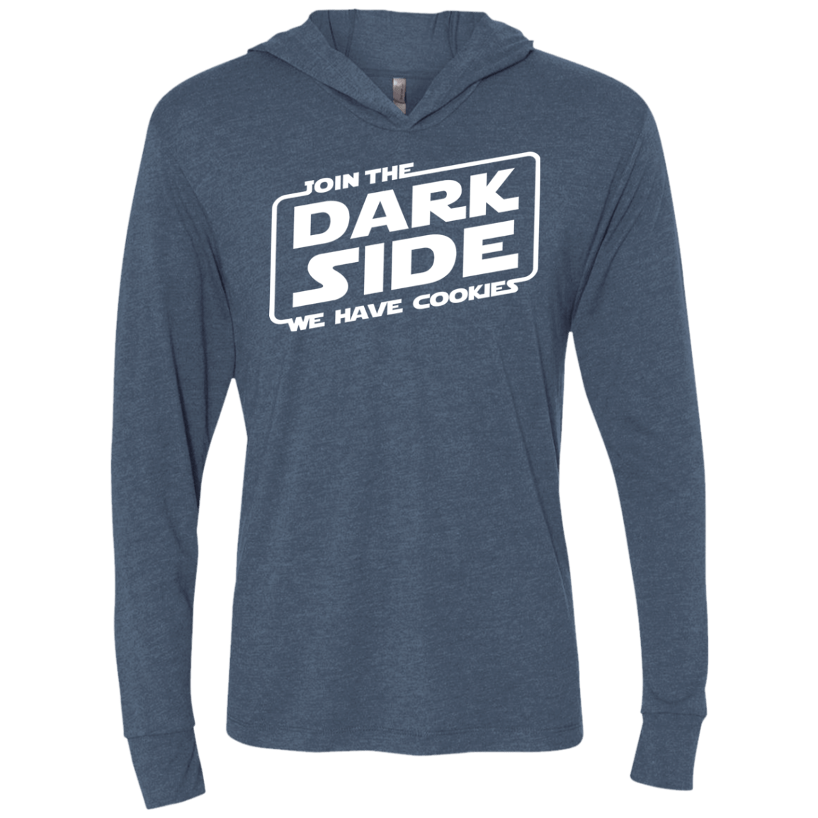 T-Shirts Indigo / X-Small Join The Dark Side Triblend Long Sleeve Hoodie Tee