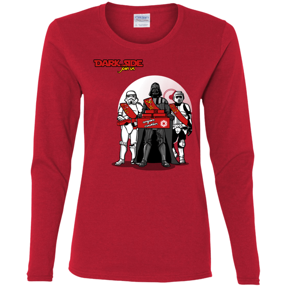 T-Shirts Red / S Join The Dark Side Women's Long Sleeve T-Shirt