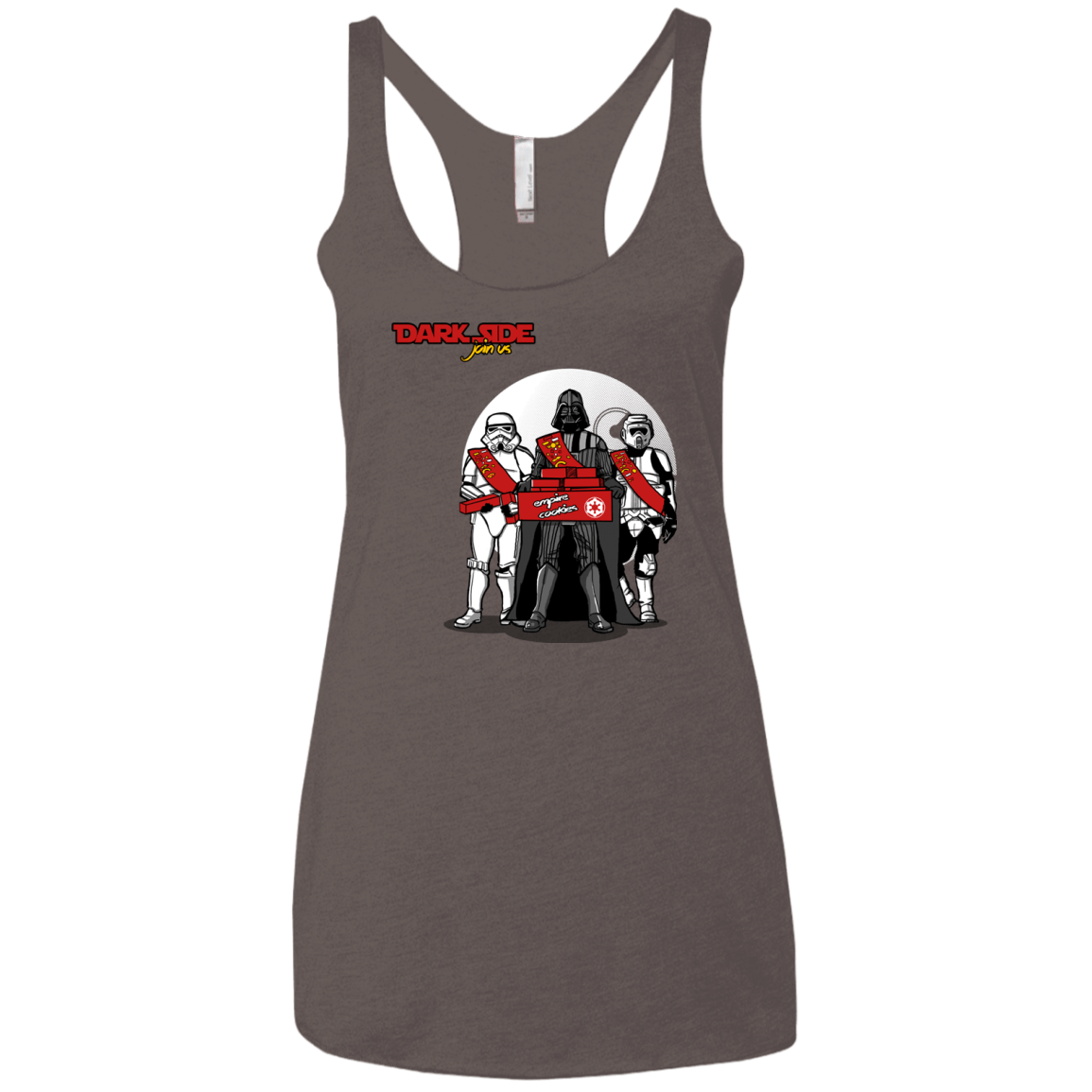 T-Shirts Macchiato / X-Small Join The Dark Side Women's Triblend Racerback Tank