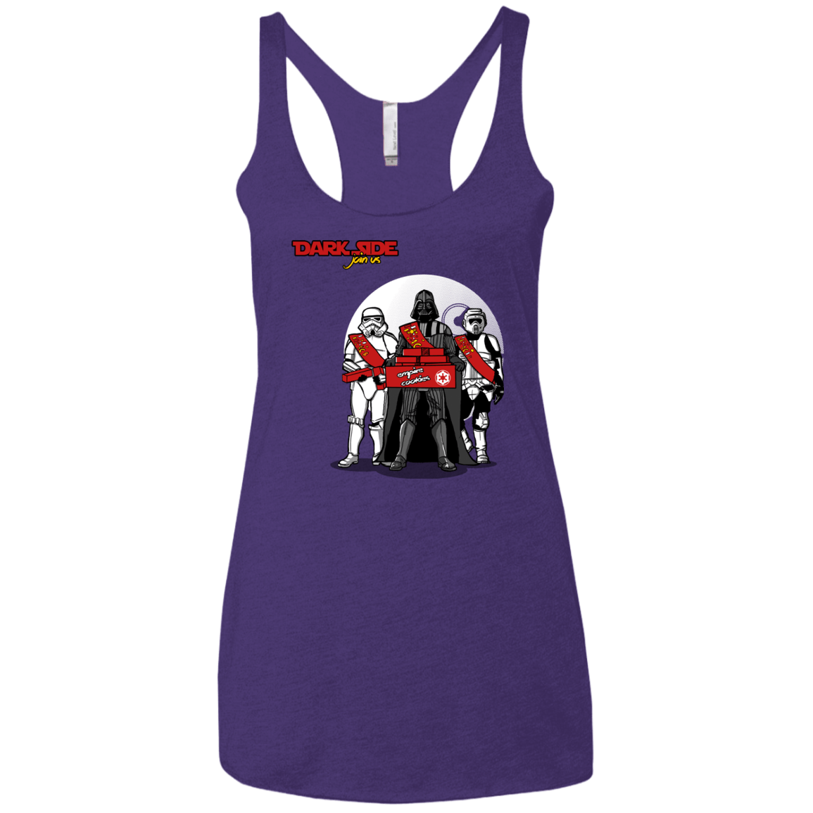 T-Shirts Purple Rush / X-Small Join The Dark Side Women's Triblend Racerback Tank