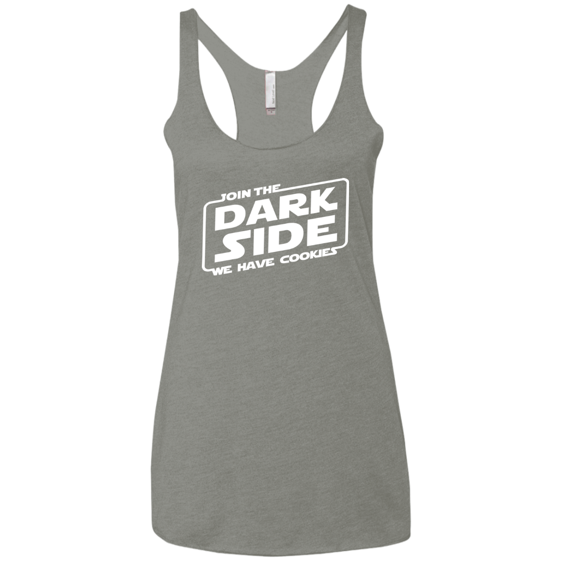 T-Shirts Venetian Grey / X-Small Join The Dark Side Women's Triblend Racerback Tank