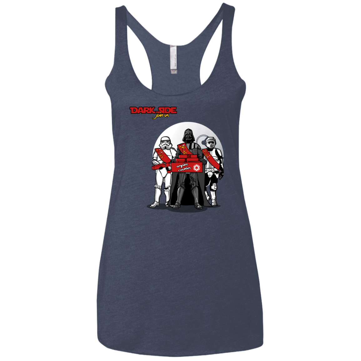 T-Shirts Vintage Navy / X-Small Join The Dark Side Women's Triblend Racerback Tank