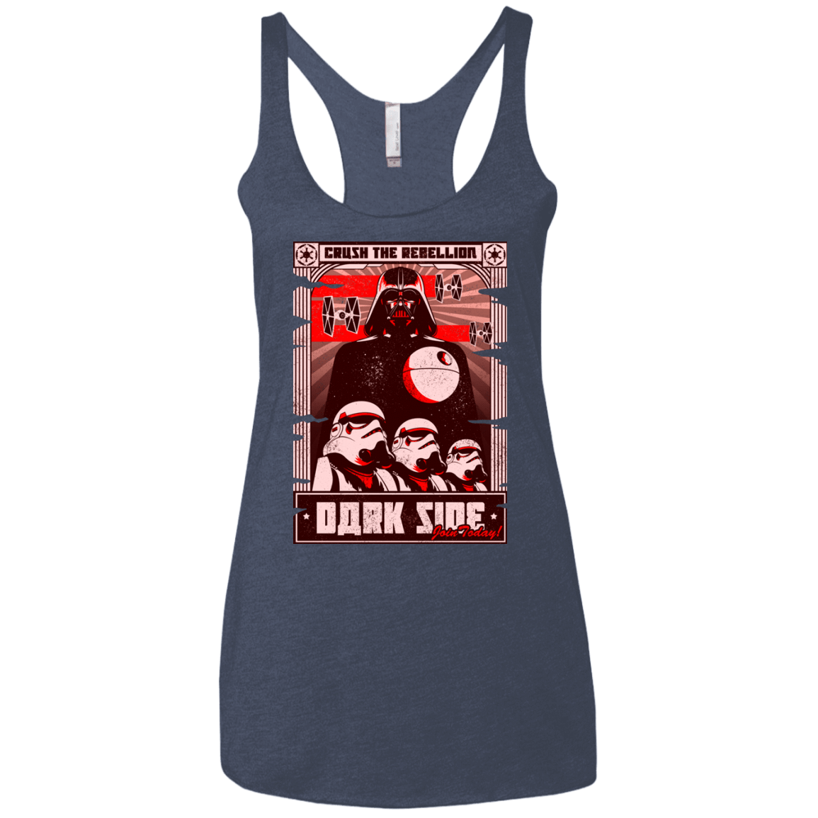 T-Shirts Vintage Navy / X-Small Join the Dark SIde Women's Triblend Racerback Tank