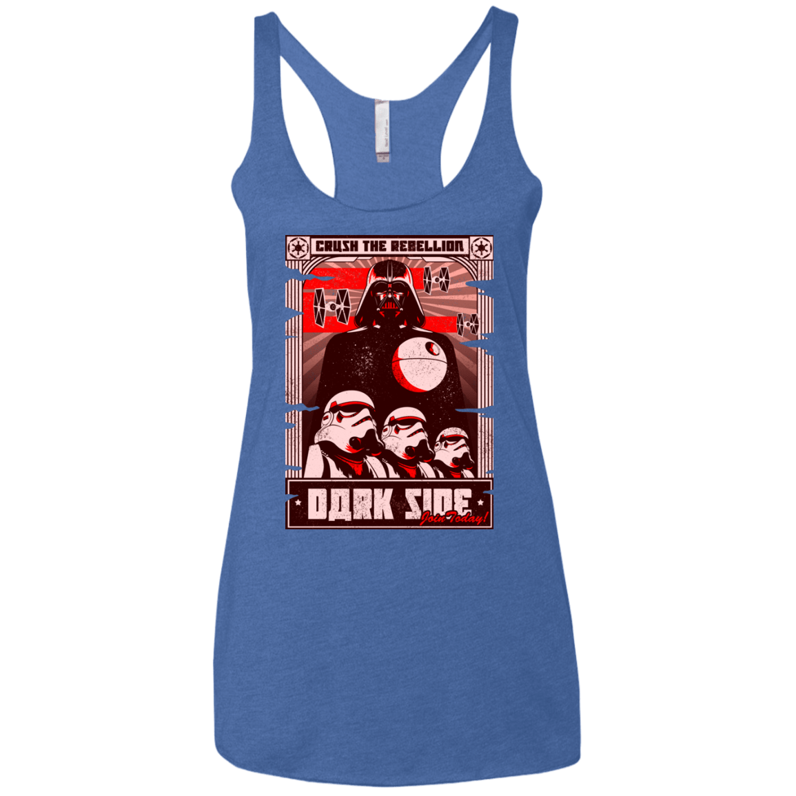 T-Shirts Vintage Royal / X-Small Join the Dark SIde Women's Triblend Racerback Tank