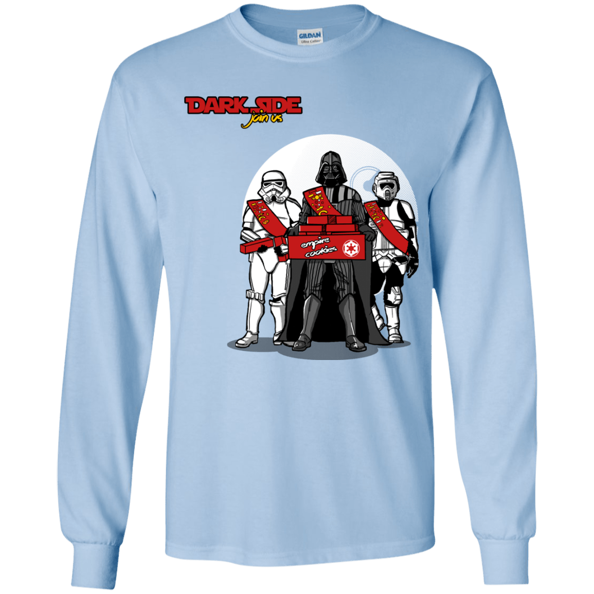 T-Shirts Light Blue / YS Join The Dark Side Youth Long Sleeve T-Shirt