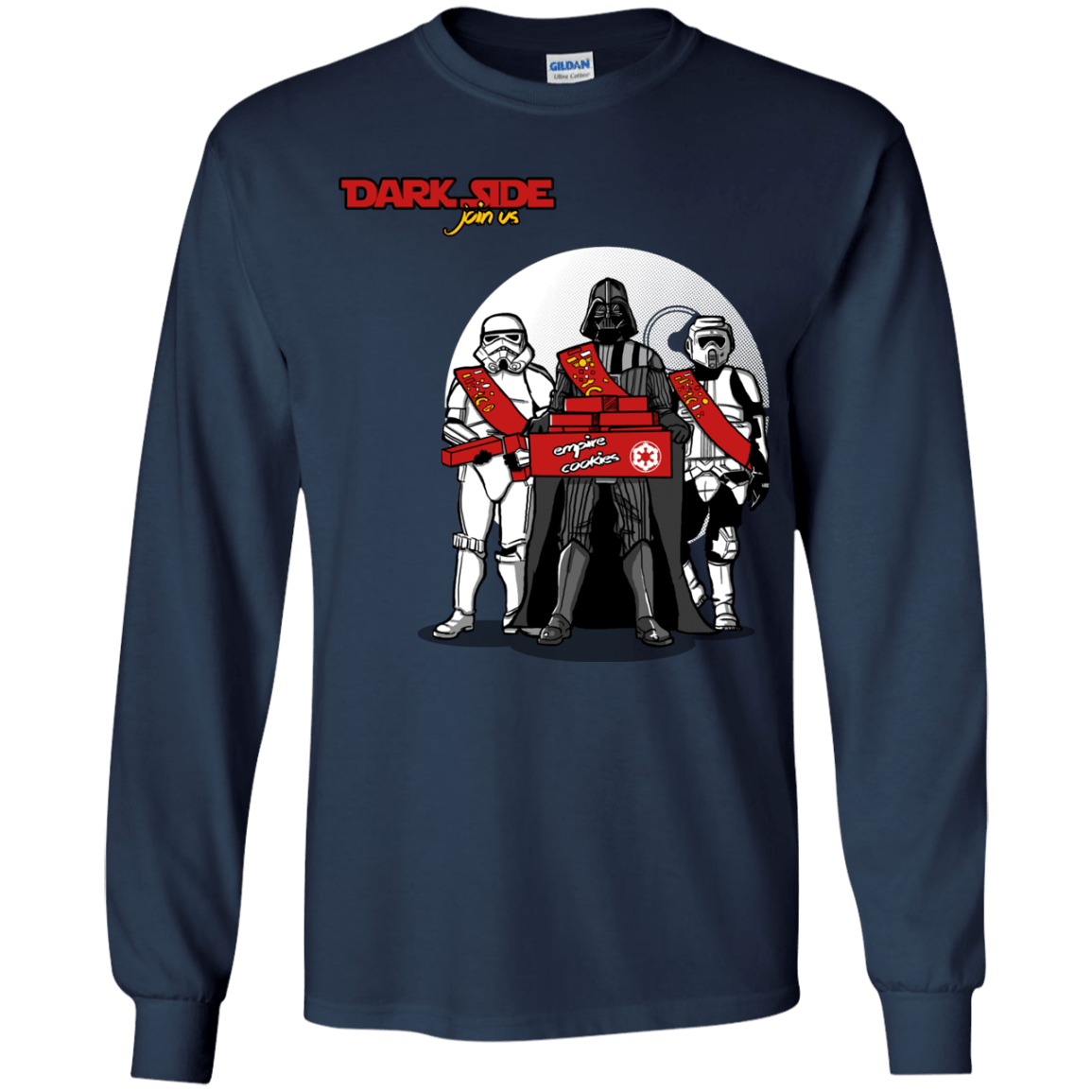 T-Shirts Navy / YS Join The Dark Side Youth Long Sleeve T-Shirt