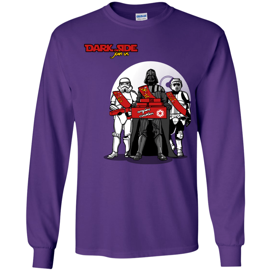T-Shirts Purple / YS Join The Dark Side Youth Long Sleeve T-Shirt