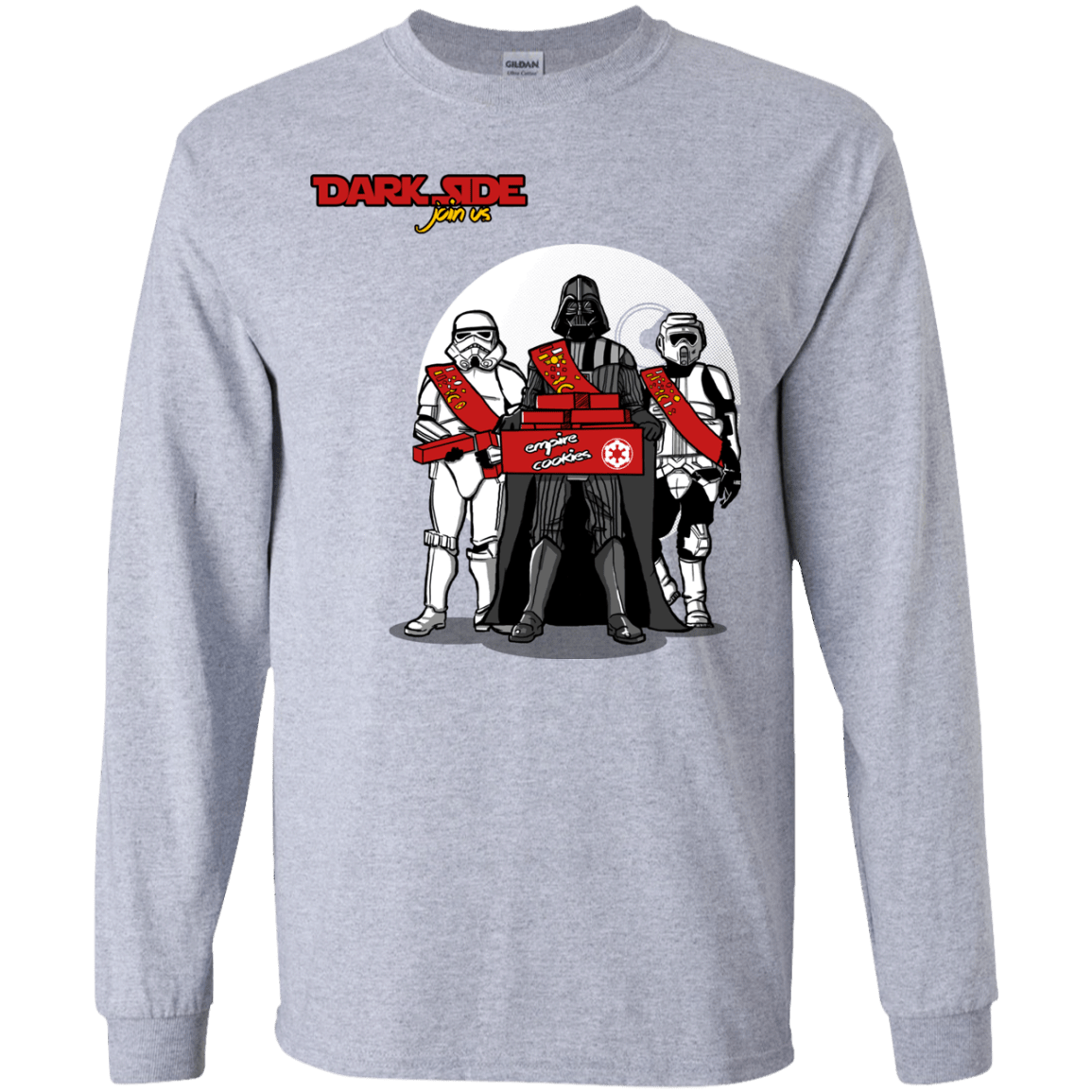 T-Shirts Sport Grey / YS Join The Dark Side Youth Long Sleeve T-Shirt