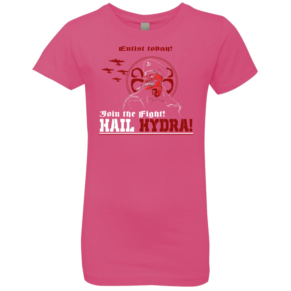 T-Shirts Hot Pink / YXS Join The Fight Girls Premium T-Shirt