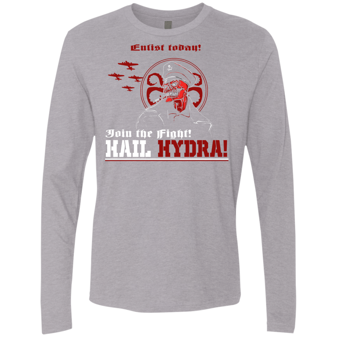 T-Shirts Heather Grey / S Join The Fight Men's Premium Long Sleeve