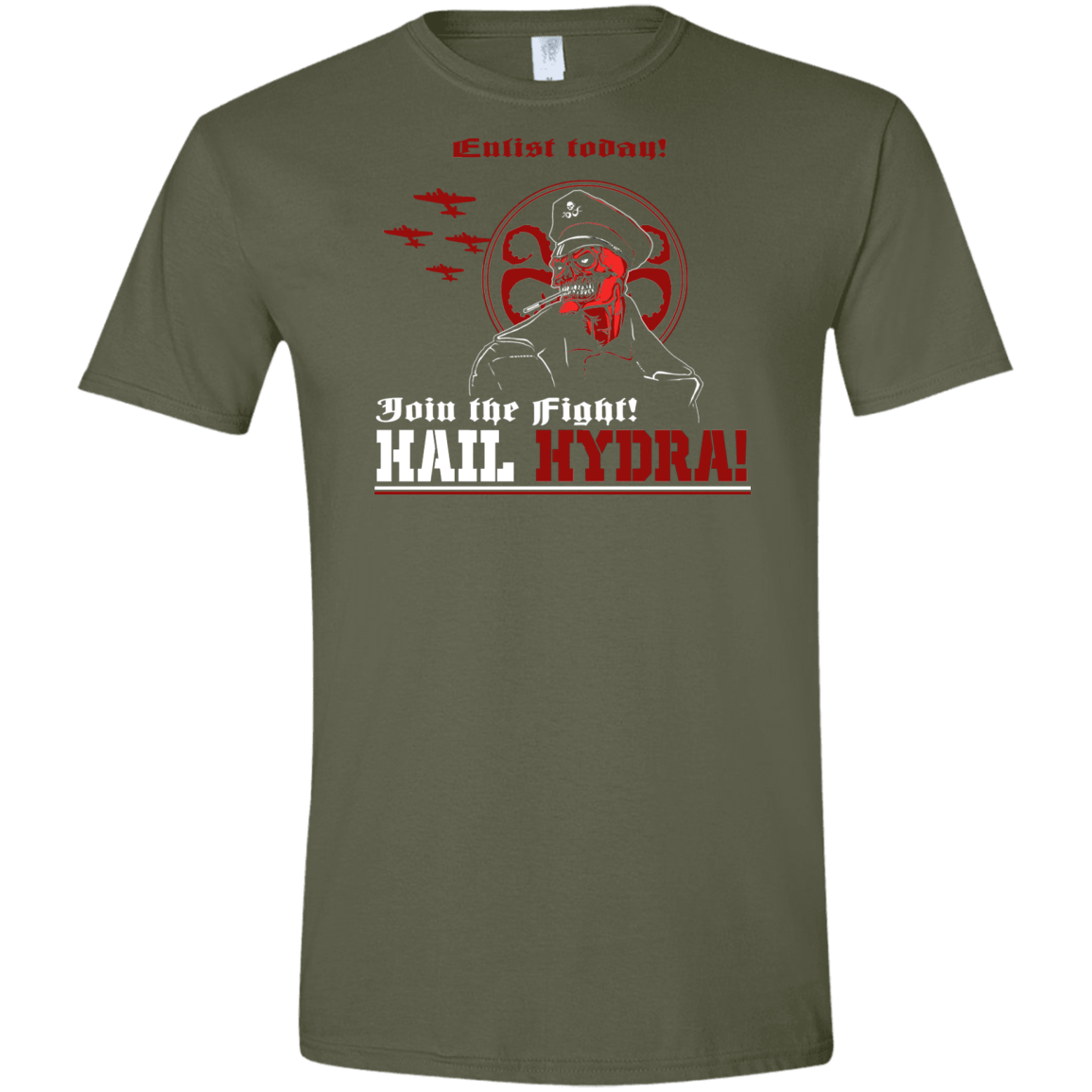 T-Shirts Military Green / S Join The Fight Men's Semi-Fitted Softstyle