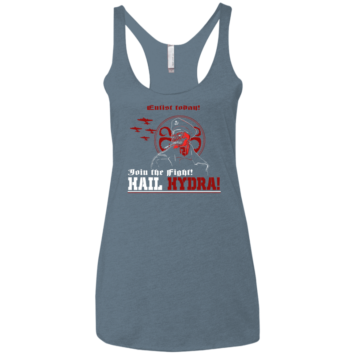 T-Shirts Indigo / X-Small Join The Fight Women's Triblend Racerback Tank