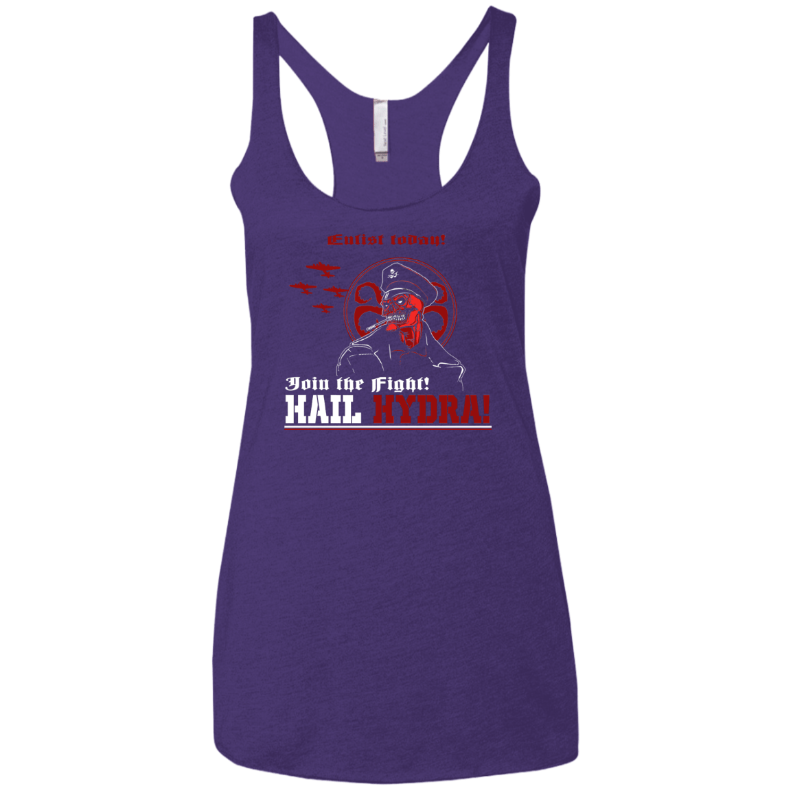 T-Shirts Purple Rush / X-Small Join The Fight Women's Triblend Racerback Tank