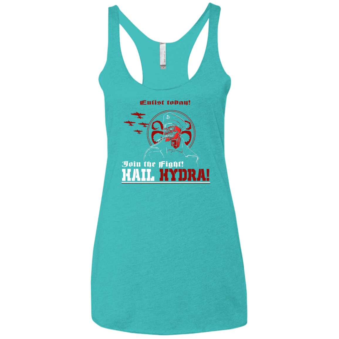T-Shirts Tahiti Blue / X-Small Join The Fight Women's Triblend Racerback Tank