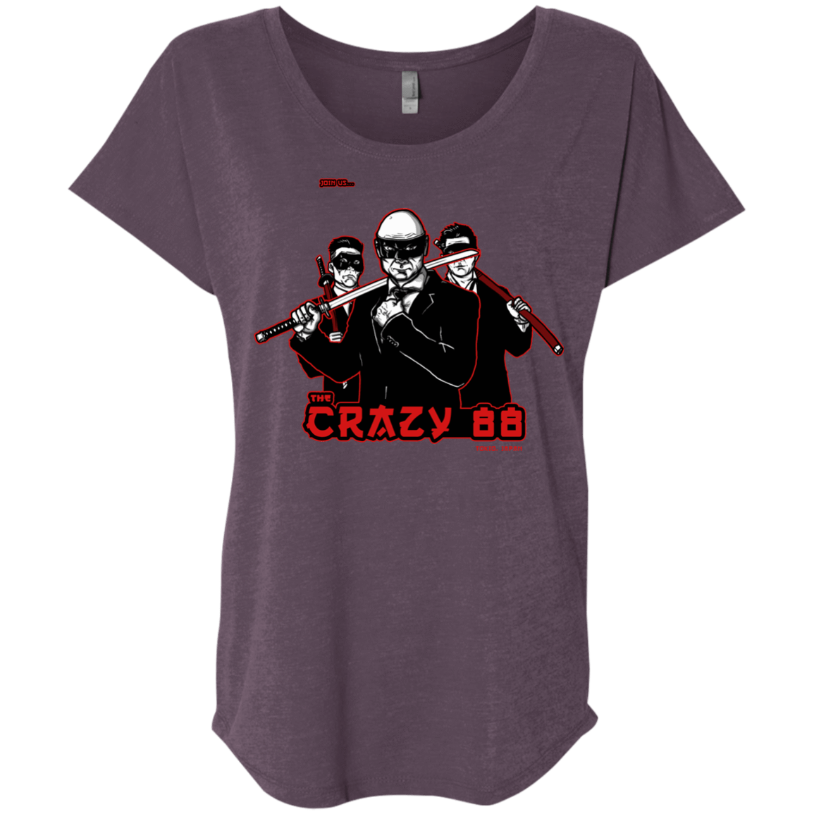 T-Shirts Vintage Purple / X-Small Join The Gang Triblend Dolman Sleeve