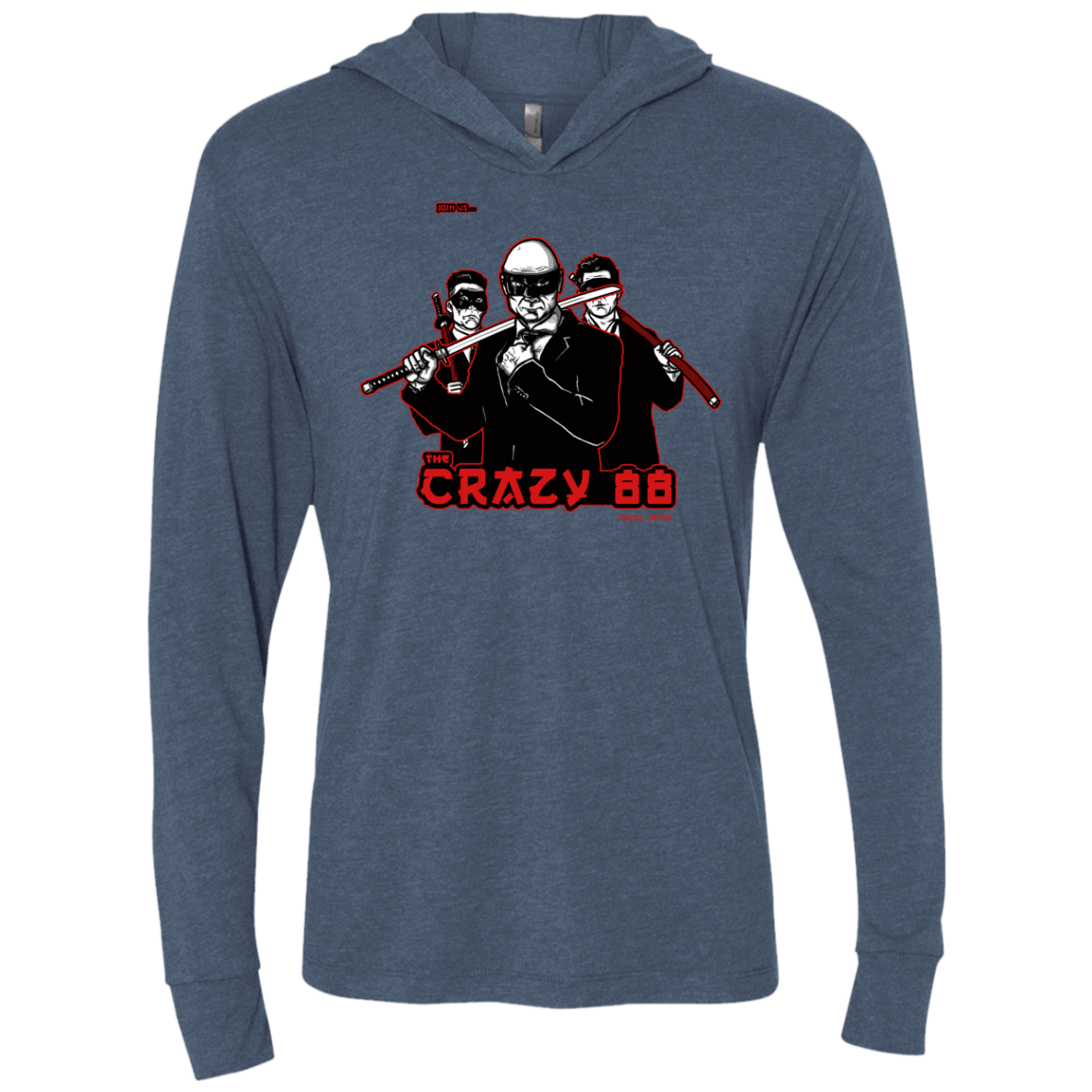 T-Shirts Indigo / X-Small Join The Gang Triblend Long Sleeve Hoodie Tee