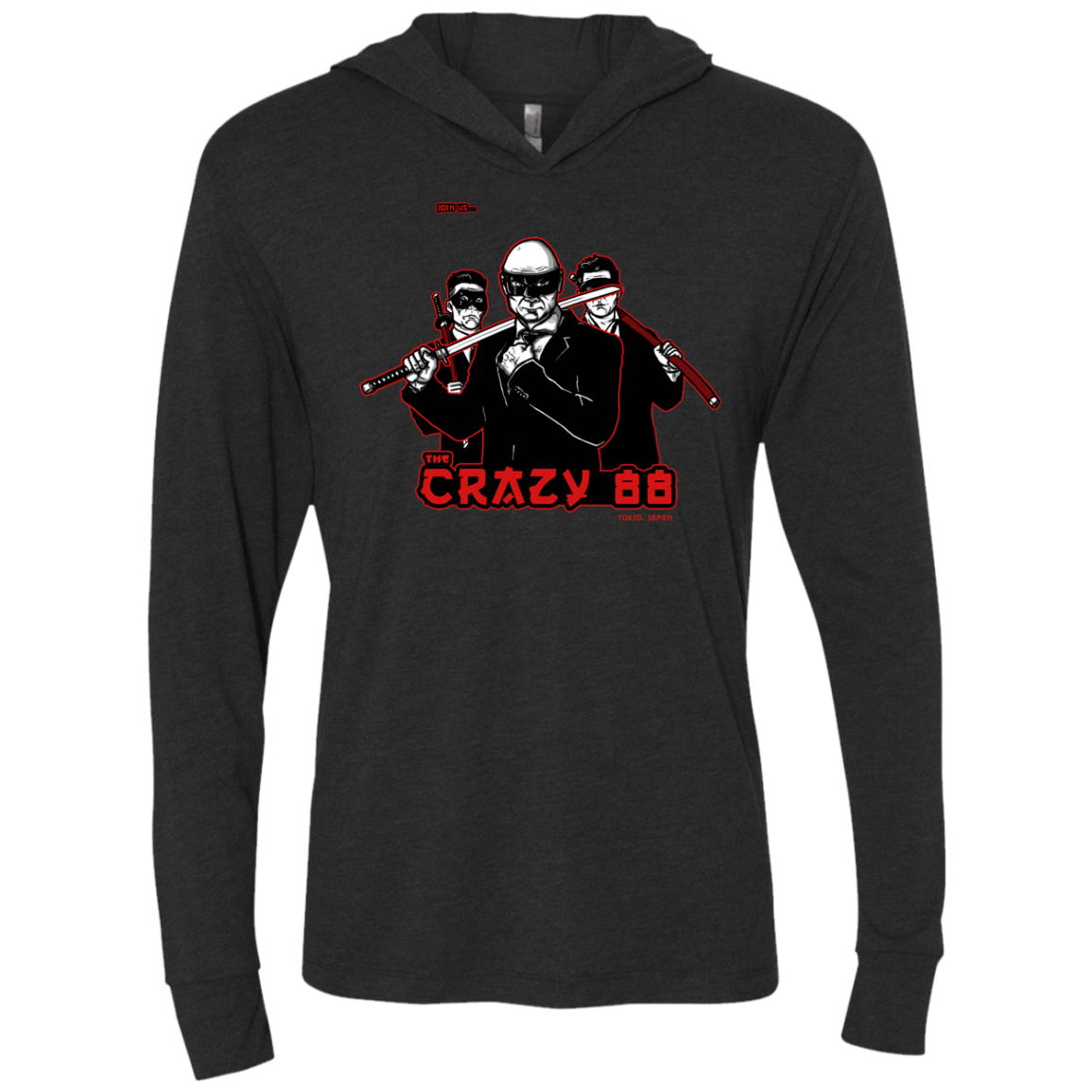 T-Shirts Vintage Black / X-Small Join The Gang Triblend Long Sleeve Hoodie Tee